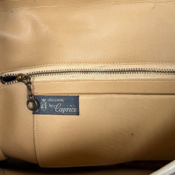 Vintage Original by Caprice Snakeskin Leather Envelope Clutch Crossbody Chain - Picture 8 of 13